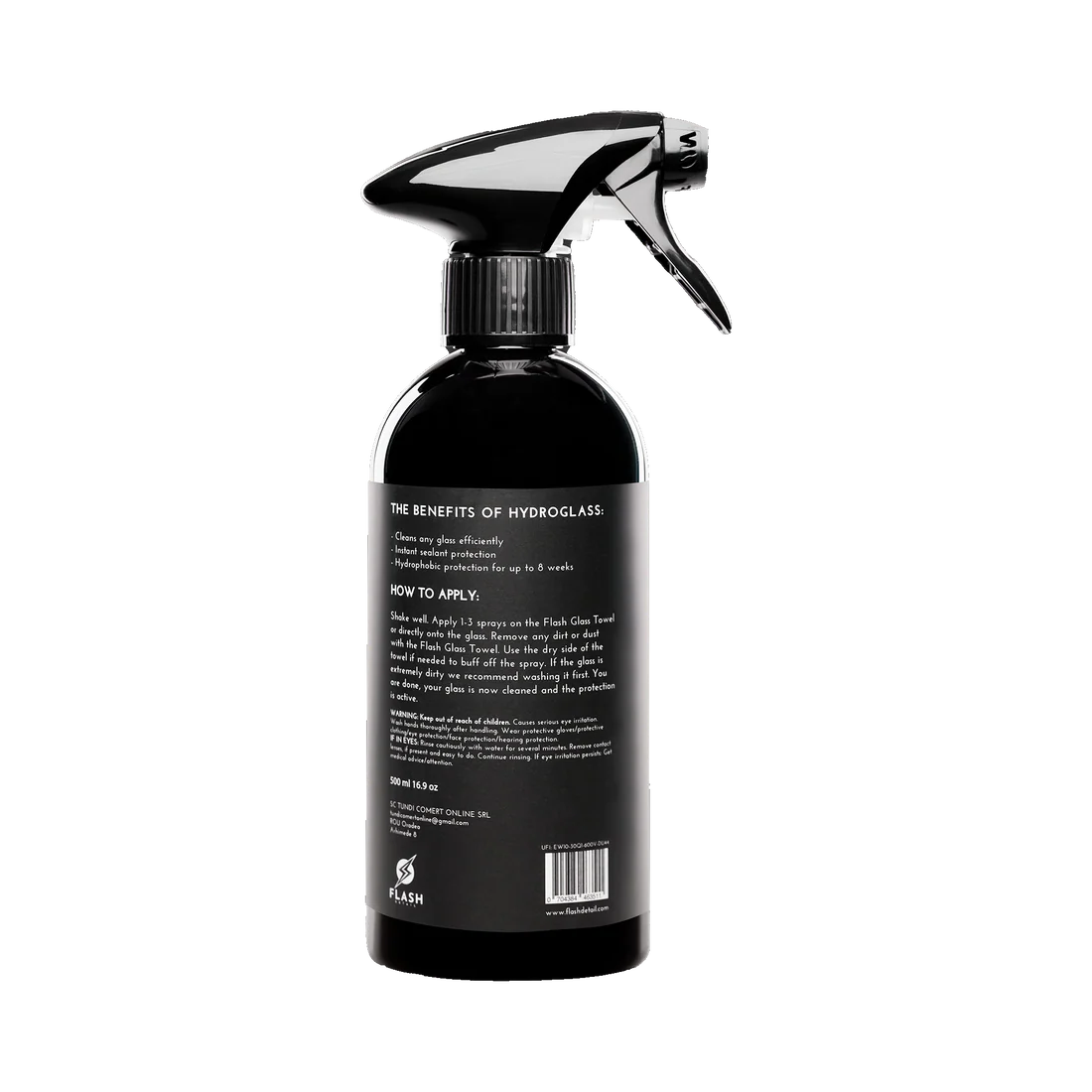 HYDROGLASS SPRAY 500ml - TRATAMENT HIDROFOB PARBRIZ SI GEAMURI