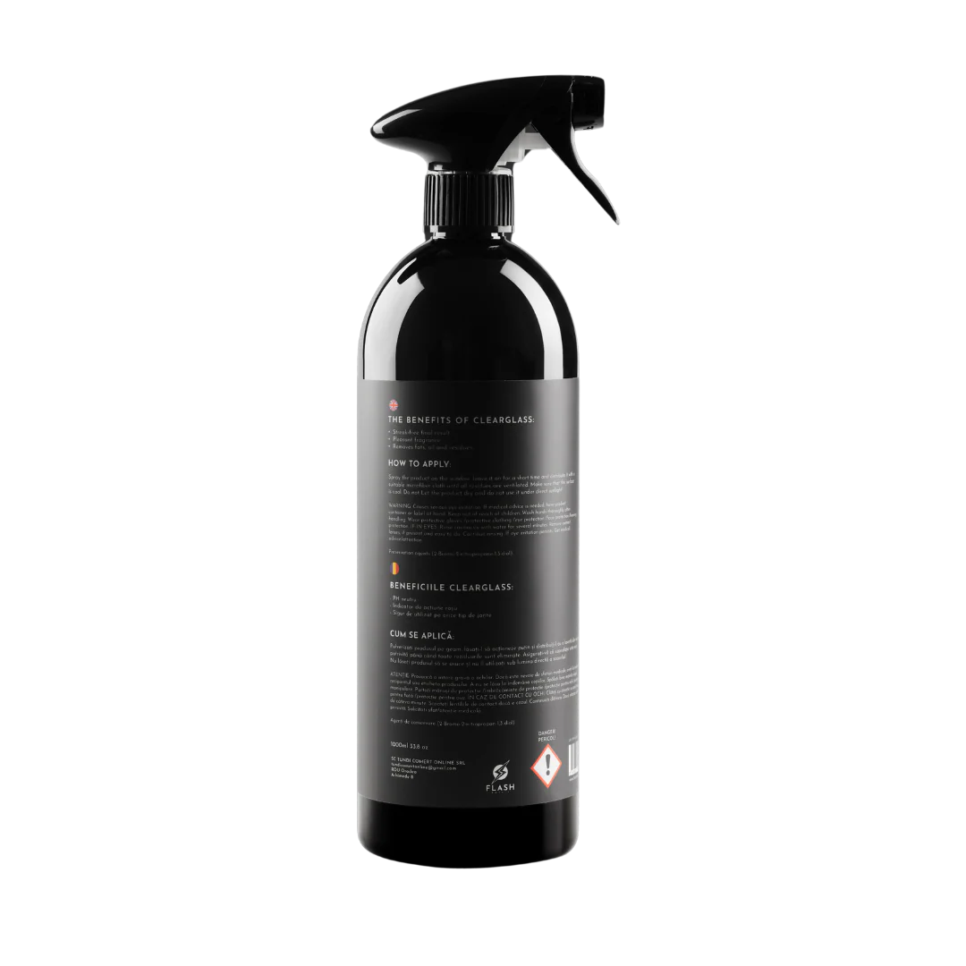CLEARGLASS SPRAY 1000ml - SOLUTIE CURATARE GEAMURI